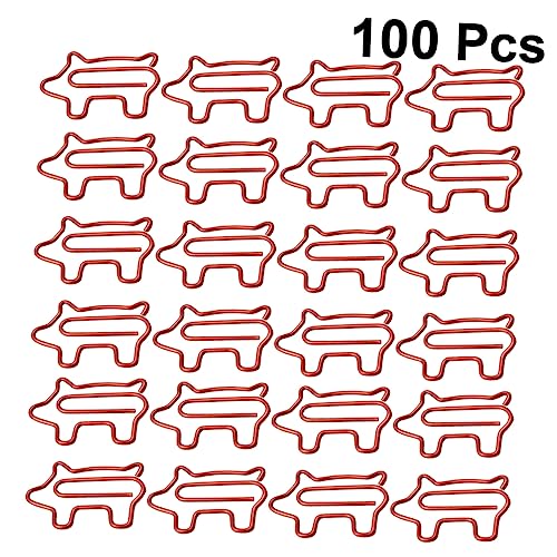 CAXUSD Niedliche Schweinchen Förmige Büroklammern Kreative Und Lustige Clips Für Die Organisation Von Dokumenten Ideal Für Büro Schule Und Zuhause von CAXUSD