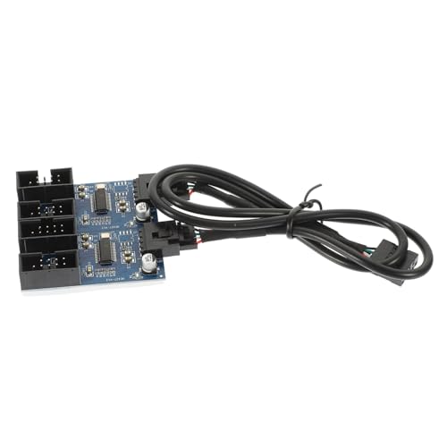 CAXUSD USB 20 Header Erweiterungs Splitter 1 Zu 4 Adapter Für Desktop Mainboard 9 Pin USB Hub Ideal Für Port Multiplikation Und von CAXUSD