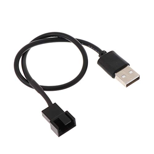 CAZSTYK PWM Lüfter 5 V USB 2.0 A Stecker Auf 3/4-poliges PC Lüfter Netzteil Anschlusskabel 22 AWG 1 Auf 1 Wege 32 cm von CAZSTYK