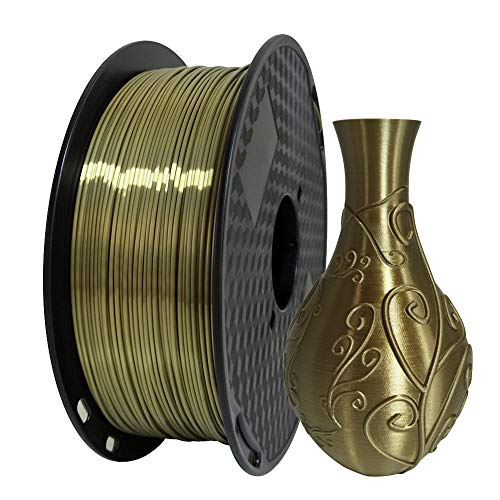 3D Drucker Filament Seide Antikes Gold PLA Filament 1.75mm 1KG FDM 3D Druck Material Metall glänzendes metallisches PLA Seiden Altes Gold Filament CC3D Silk PLA von CC3D