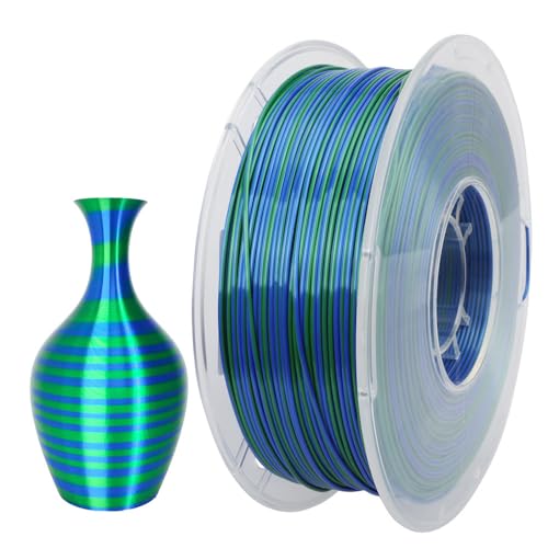 CC3D Silk PLA Filament, 1,75 mm, dynamische Karamellfarbe, PLA-Seide, 3D-Drucker, 1 kg, buntes Glanzfilament, Farbwechsel, für 3D-Druckmaterialien von CC3D