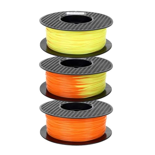 CC3D-Temperatur Veränderung Farbe PLA Filament Orange bis Gelb PLA Filament 1,75 mm 1KG 3D-Drucker Filamente Farbwechsel mit der Temperatur 3D Druck Materialien Thermochromes Filament Farbe PLA von CC3D