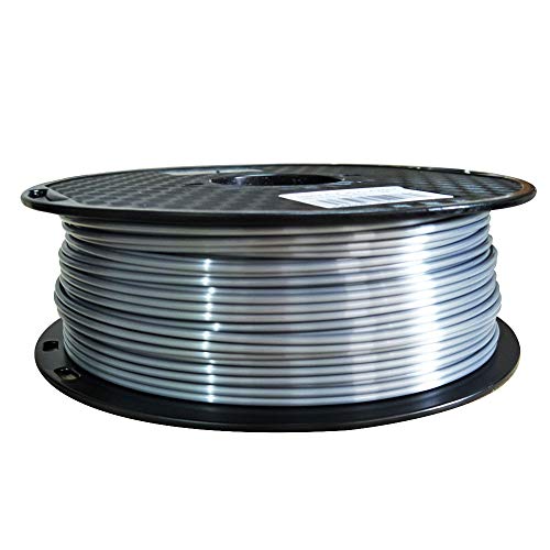 Silk Silver PLA-Filament für 3D-Drucker, 2,85 mm, 1 kg von CC3D