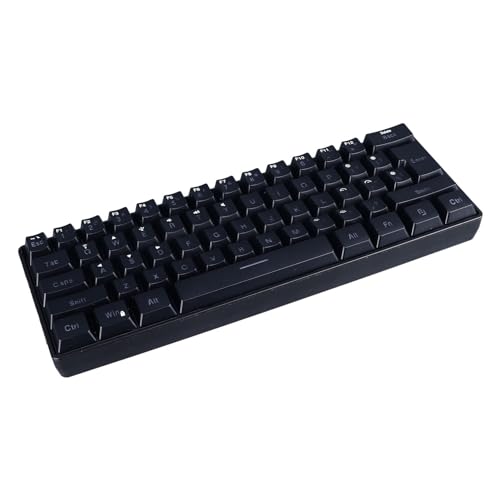 CCYLEZ Gaming-Tastatur, Komfortables Tippen, Tragbare Gaming-Tastatur, Membrantastatur, Kabelgebunden, 61 Tasten, Zuverlässig für die Arbeit für zu Hause (Black) von CCYLEZ