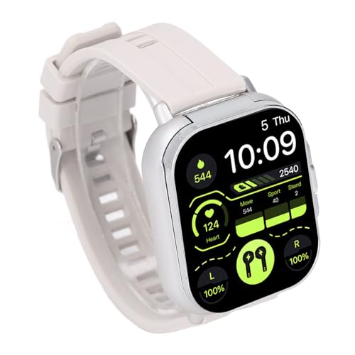 CCYLEZ Smartwatch mit Ohrhörern, 2,01 Zoll HD Touchscreen, Bluetooth Smartwatch für Männer und Frauen, Musik und Anrufe, Verschiedene Sportmodi, Wettervorhersage, Intelligenter Alarm, von CCYLEZ