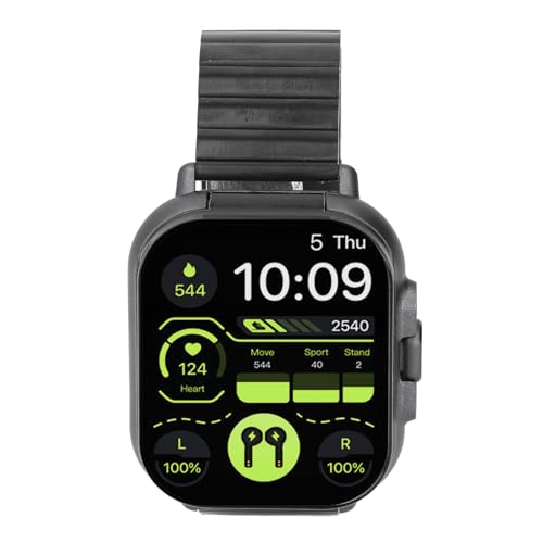 CCYLEZ Smartwatch mit Ohrhörern, 2,01 Zoll HD Touchscreen, Bluetooth Smartwatch für Männer und Frauen, Musik und Anrufe, Verschiedene Sportmodi, Wettervorhersage, Intelligenter Alarm, von CCYLEZ