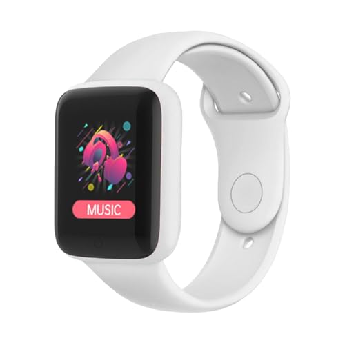 CCYLEZ Smartwatches für Männer und Frauen, 1,4 Zoll Smartwatches mit Schrittzähler, Musikwiedergabe, Kalorien, Fitnessuhr für Android OS Telefone (White) von CCYLEZ