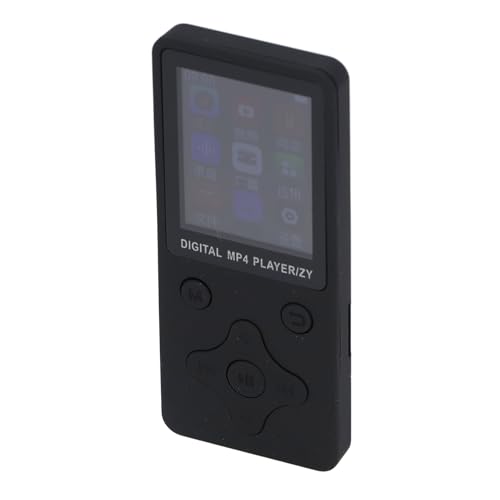 MP3 MP4 Player, MP3 MP4 Player 1,8 Zoll LCD-Bildschirm mit Kopfhörern für Sport (Black) von CCYLEZ