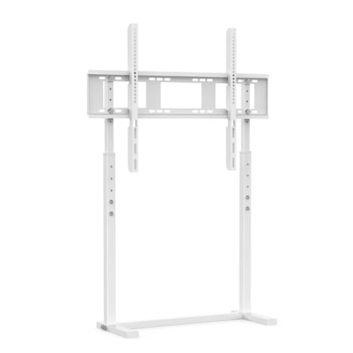 CEKGDB Boden-TV-Ständer, tragbare TV-Halterung, höhenverstellbar, für 81,3 - 254,4 cm (32-100 Zoll) Flachbildschirme, LED-LCD-Bildschirme, Weiß von CEKGDB