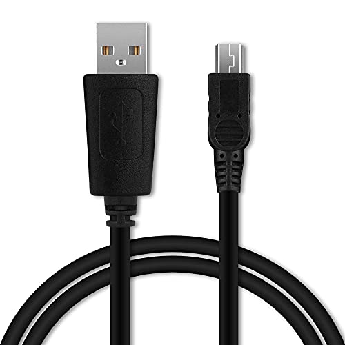 CELLONIC® USB Datenkabel (1m) kompatibel mit Traveler D1 / DC-4300 / DC-5080 / HD 10X / DV-5070 / DV-5000 HD (Mini USB auf USB A (Standard USB)) USB Kabel Ladekabel schwarz von CELLONIC
