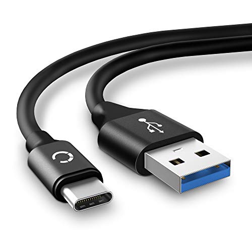 CELLONIC® USB Kabel 2m kompatibel mit Logitech Craft/MX Master 3 / MX Keys/MX Anywhere 3 Ladekabel USB C Type C auf USB A 3.0 Datenkabel 3A schwarz PVC von CELLONIC