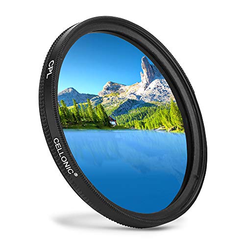 CPL Filter für Ø 72mm Objektiv mit 72mm Filtergewinde - Zirkularer Polarisationsfilter Polfilter CPL-Filter Polarisation von CELLONIC