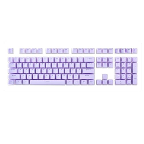 CENMEN 1 Set mechanische Tastatur Doppelleder Milk transparent Keycap Pbt personalisiert Cream Jelly Game Keyboard Cap (lila) von CENMEN