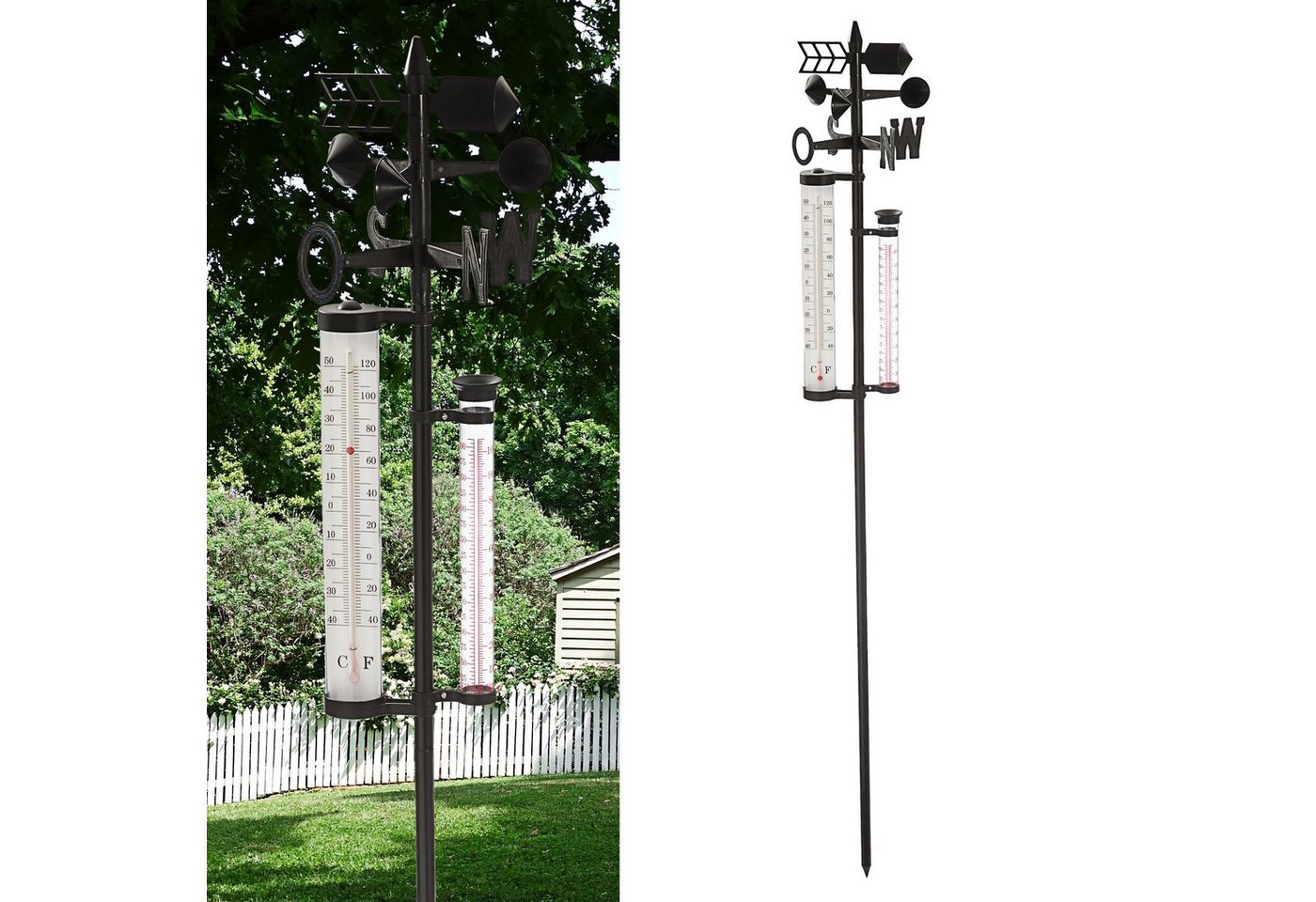 CEPEWA Wetterstation Barometer Regenmesser Thermometer Wetterstation CEPEWA Wetterstation Barometer Regenmesser Thermometer Wetterstation von CEPEWA