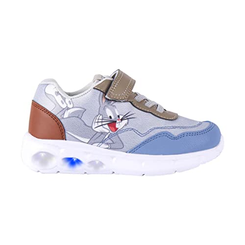 CERDÁ LIFE'S LITTLE MOMENTS Baskets Garçon Bugs Bunny Avec Lumières, Fermeture Scratch et Embout Renforcé Pour Faciliter l'Indépendance et Confort, Sneaker, Gris, von CERDÁ LIFE'S LITTLE MOMENTS