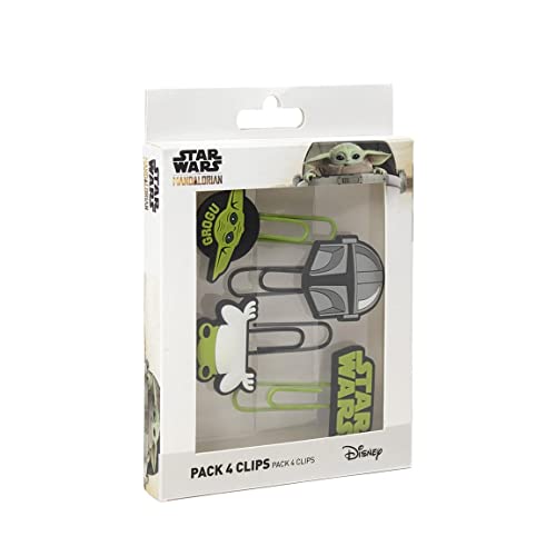 CERDÁ LIFE'S LITTLE MOMENTS - Pack de 4 Clips de The Mandalorian | Un Regalo Original de Papeleria para Fans de The Child Licencia Oficial - Star Wars von CERDÁ LIFE'S LITTLE MOMENTS