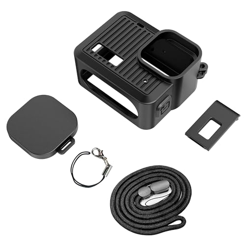 CERFFOOL Silikon-Schutzhülle für GoPro Hero 13 11 Black Min mit Objektivdeckel & Lade-Ersatz-Seitenabdeckung & 40 cm langem Seil & Objektivdeckel Anti-Verlust-Seil für Action-Kamera-Zubehör von CERFFOOL