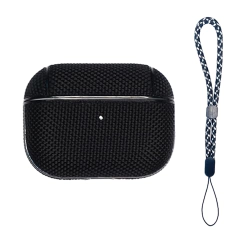 CERUPUIMU Hülle Kompatibel mit AirPods Pro 2 Tasche PC Leder Wasserdicht Kopfhörer Gehäuse für Pro 2nd Generation Anti-Slip Schutzhülle mit Lanyard Schlüsselband von CERUPUIMU