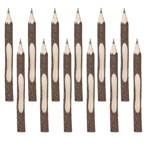 CEWROM Holz Stift, Holzbleistifte aus Graphit, Personalisierter Bleistift 12 Stück, Holz Bleistift Set für Kinder,Weihnachten Idea Bleistift,Schulbedarf,Briefpapier-Geschenk,Weihnachten Partygeschenk von CEWROM