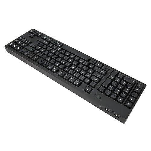 CFTGIW 109 Taste Lhandtastatur USB Wired 2 Hub Tastatur Busins ​​Haushaltstastatur Für XP 7 8 10 Die Hub Easy -Datei und Für Geräte. Für Professiona 109 Taste L Hand Keyboard109 Kabel von CFTGIW