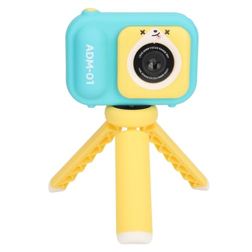 Kids Cameradual Objektiv Kids Kamera Blau 48MP Dual Lens 2.4i IPS SC 600mAh Wiederaufladbarer Akku mit TR Kids Selfie Videokamera für 3? 12 Jahre Alt Dies Kommt EIN Cartoon, das von CFTGIW