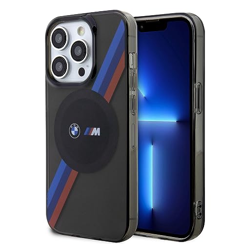 BMW BMHMP14XHDTK hülle für iPhone 14 Pro Max 6,7" grau hardcase Tricolor Stripes von CG MOBILE