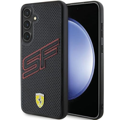 CG Mobile Ferrari FEHCS24SPINK Hülle Für S24 S921 Schwarz hardcase Big SF Perforated von CG MOBILE