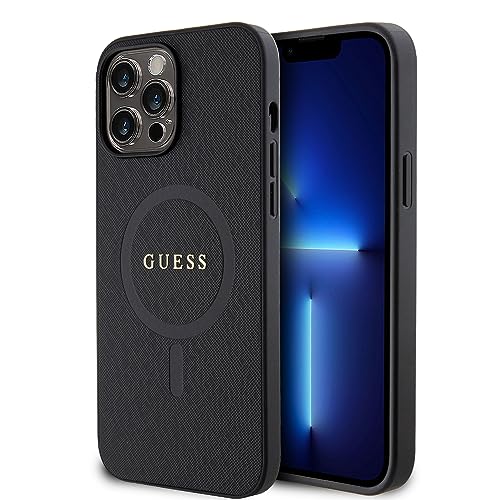 Guess GUHMP13XPSAHMCK Hülle für iPhone 13 Pro Max 6.7" Schwarz hardcase Saffiano von CG MOBILE