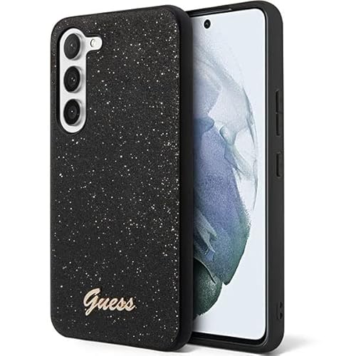 Hülle Guess GUHCS23SHGGSHK Samsung S23 S911 schwarz Glitter Script von CG MOBILE