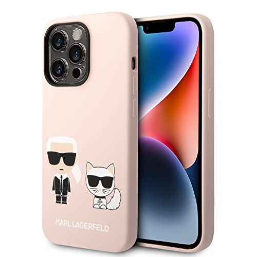 KARL LAGERFELD KLHMP14XSSKCI Hülle für iPhone 14 Pro Max 6,7" hardcase Hell-Pink von CG MOBILE