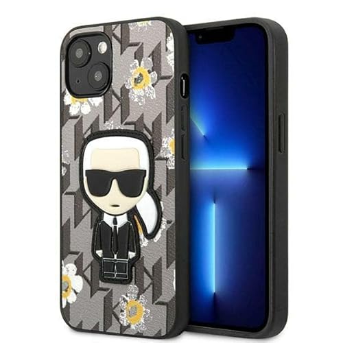 Karl Lagerfeld Iconic Karl Flower - iPhone 13 Hülle TPU (Grau) von CG MOBILE