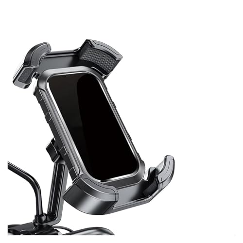 Handyhalter Motorrad Für C400GT Motorrad Lenker Handy Halter GPS Stand Halterung Motorrad-Navigationshalterung(Mirror Holder-Black) von CGBWMB