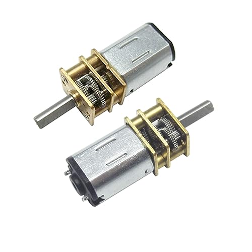 CHANCS Kleinmotor N20 DC 12V 250RPM Wellenlänge 10mm Getriebemotor mit Metallgetriebe Motor für DIY RC Spielzeug 2pcs von CHANCS