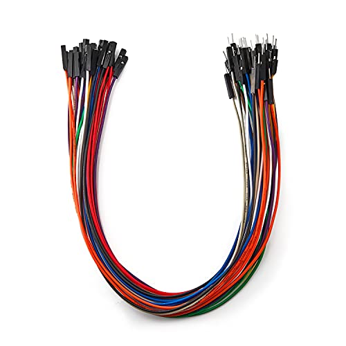 Chanzon 40 STK. 30cm lang Male-Female Jumper Wire Kabel Line Connector Solderless Mehrfarbig für Arduino Raspberry Pi Elektronisches Steckbrett Protoboard PCB Board von CHANZON