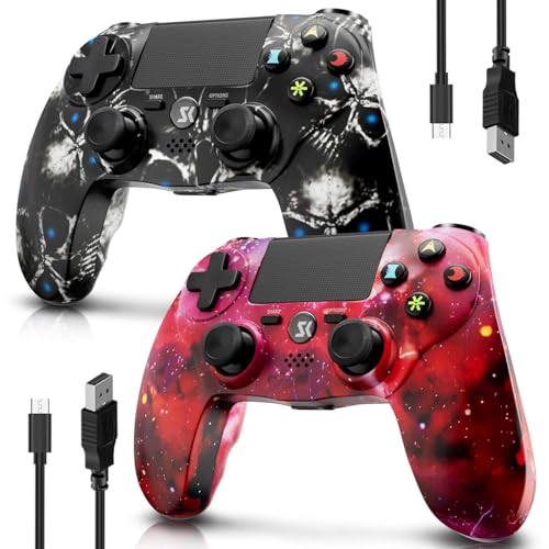 CHENGDAO Wireless Controller für PS4, Game Controller für PS4/Pro/Slim/PC, Gamepad mit Dual Vibration, 6-Achsen Gyro sensor, Schwarz und Rot CHENGDAO Wireless Controller für PS4, Game Controller für PS4/Pro/Slim/PC, Gamepad mit Dual Vibration, 6-Achsen Gyro sensor, Schwarz und Rot von CHENGDAO