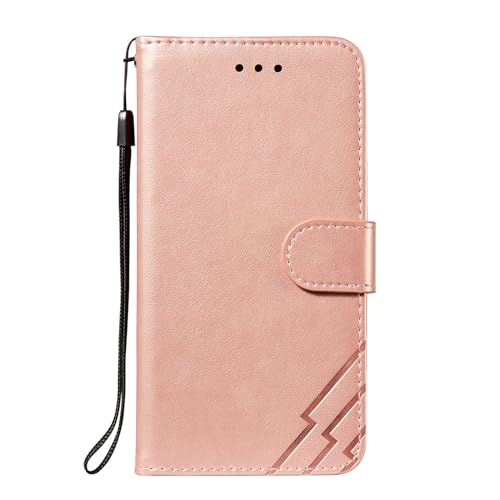 CHENMJJ Klapphülle für iPhone 15Pro Max/15 Pro/15 Plus/15, Brieftaschen-Schutzhülle aus PU-Leder, Fallschutz für Damen und Herren, mit Kartenfach (15 Pro, Gold) von CHENMJJ