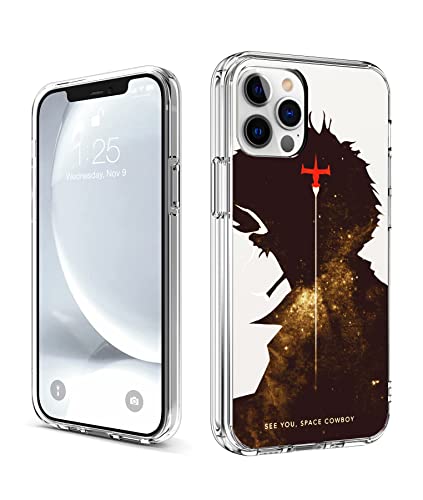 CHENQIAOHU Kompatibel mit iPhone 12 Hülle iPhone 12 Pro Hülle, Ganzkörperschutz Stoßfest Schutzhülle Clear Case Slim Thin Cover (Anime-Cowboy-Bebop-Comic-3) von CHENQIAOHU