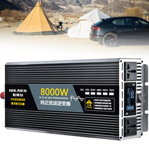 Spannungswandler 2500 W 4000 W 5000 W 6000 W 8000 W 10000 W 12000 W Auto DC 12 V 24 V 48 V 60 V 72 V Wechselrichter Ladegerät DC Eingang AC Ausgang 110 V/220 V 230 V Car Power Wechselrichter (8000 W). von CHENWY