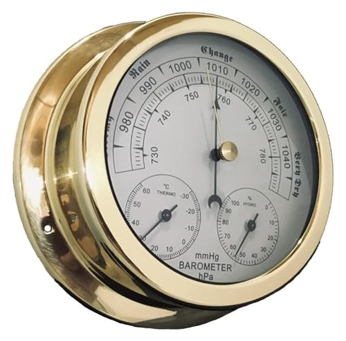 Barometer, Analoge Wetterstation, 3 in 1 Temperatur Luftfeuchtigkeit und Luftdruck, for die Navigation von CHENYUOZ