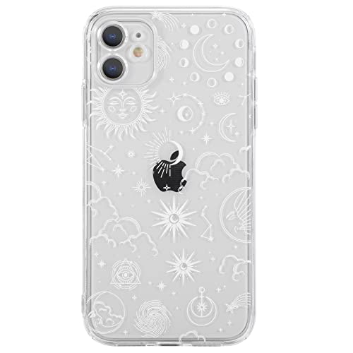 CHEORFAY iPhone 11 Hülle, Durchsichtig Transparente Flexible Silikon TPU Stoßfestem Design Schutzhülle mit Fantasie Ästhetischem Muster für iPhone 11 - Astrologie von CHEORFAY