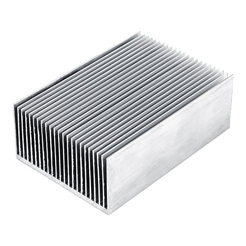 Aluminium-Kühlkörper, 1 Stück, Silberfarbener Aluminium-Kühlkörper, Kühlrippen, Kühler Für Hochleistungs-LED-Verstärker, Transistor-IC-Modul von CHEOTIME
