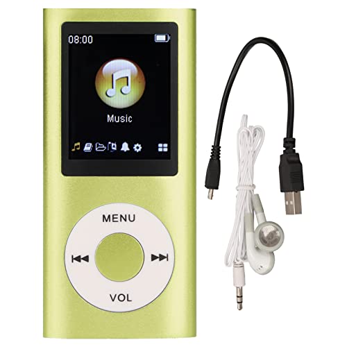 CHEOTIME MP3-Player, stilvoller multifunktionaler verlustfreier Sound, schlanker 1,8-Zoll-LCD-Bildschirm, tragbarer MP3-Musik-Player, inklusive Ladekabel und Kopfhörer (Grün) von CHEOTIME