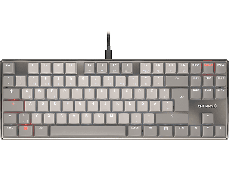 CHERRY KC 500 MX LP TKL, Tastatur, Mechanisch, Cherry Low Profile, Kabellos und kabelgebunden, Grau CHERRY KC 500 MX LP TKL, Tastatur, Mechanisch, Cherry Low Profile, Kabellos und kabelgebunden, Grau von CHERRY