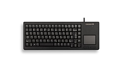 CHERRY G84-5500 XS, Kompakttastatur, Touchpad & 2 Maustasten, Pan-Nordisches Layout (QWERTY), Robust, Platzsparend & Leicht, 20 Mio. Tastenbetätigungen, Schwarz von CHERRY