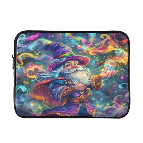 Bunte Cartoon-Zwergen-Laptop-Tasche, tragbare Computertasche, schützende Laptop-Aktentasche, 38,1 - 40,6 cm (15 - 16 Zoll) von CHIFIGNO