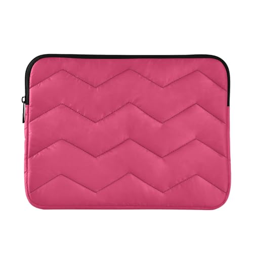 Gesteppte Laptop-Hülle, tragbare Computertasche, Kirschrot, Laptop-Schutzhülle, Notebook-Tasche, 33-35,6 cm (13-14 Zoll) von CHIFIGNO