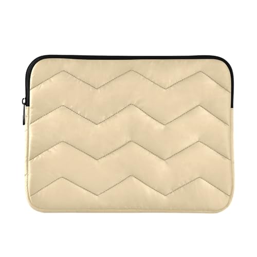 Gesteppte Laptophülle, 33-35,6 cm, Pfirsichfarben, tragbare Computertasche, schützende Laptophülle, Notebook-Tasche von CHIFIGNO