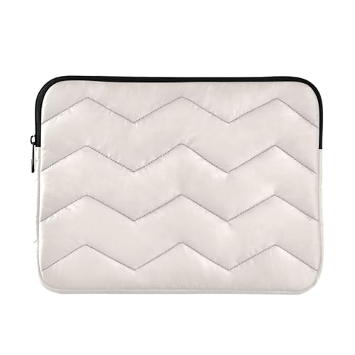 Seashell Gesteppte Laptop-Hülle, 33-35,6 cm, schützende Laptophülle, niedliche Computertasche, Notebook-Tasche von CHIFIGNO