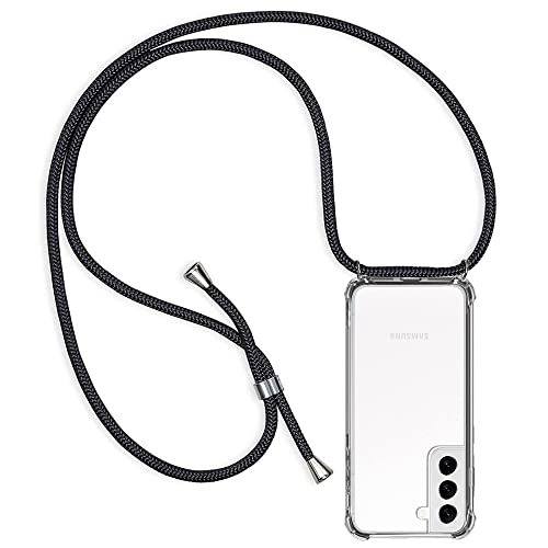 CHIMUCO Handykette Hülle kompatibel mit Samsung Galaxy S22, Handyhülle Handy Necklace Hülle mit Band Schutzhülle Kordel zum Umhängen Transparent Weich TPU Silikon Tasche, Schwarz CHIMUCO Handykette Hülle kompatibel mit Samsung Galaxy S22, Handyhülle Handy Necklace Hülle mit Band Schutzhülle Kordel zum Umhängen Transparent Weich TPU Silikon Tasche, Schwarz von CHIMUCO