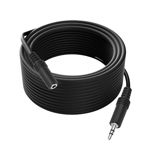 CHIZISX 3,5 mm Headset-Verlängerungskabel, Stecker auf Buchse, HiFi-Sound, 0,3 cm Verlängerungskabel für Smartphones, Media-Player, PVC-geformt von CHIZISX